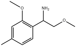 2-methoxy-1-(2-methoxy-4-methylphenyl)ethan-1-amine Structure