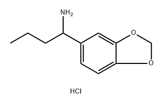 1,3-Benzodioxole-5-methanamine, α-propyl-, hydrochloride (1:1) Structure