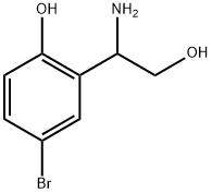 Benzeneethanol, β-amino-5-bromo-2-hydroxy- Structure