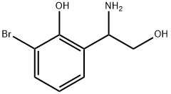 2-(1-amino-2-hydroxyethyl)-6-bromophenol 구조식 이미지