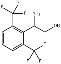 2-amino-2-[2,6-bis(trifluoromethyl)phenyl]ethanol Structure