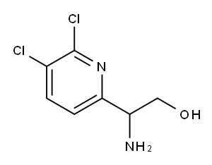 2-amino-2-(5,6-dichloropyridin-2-yl)ethanol 구조식 이미지