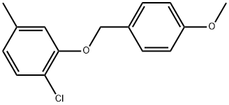 1-Chloro-2-[(4-methoxyphenyl)methoxy]-4-methylbenzene 구조식 이미지