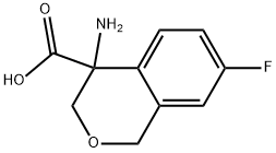 4-amino-7-fluoroisochromane-4-carboxylic acid Structure