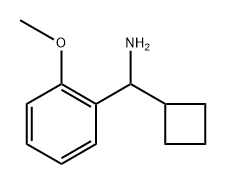 Benzenemethanamine, α-cyclobutyl-2-methoxy- Structure