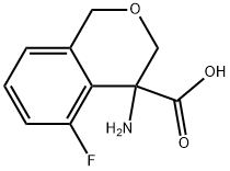 4-amino-5-fluoroisochromane-4-carboxylic acid Structure