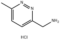 (6-Methylpyridazin-3-yl)methanamine hydrochloride 구조식 이미지
