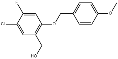 5-Chloro-4-fluoro-2-[(4-methoxyphenyl)methoxy]benzenemethanol Structure