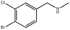 1-(4-bromo-3-chlorophenyl)-N-methylmethanamine Structure