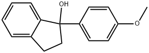 (+)-2,3-Dihydro-1-(4-methoxyphenyl)-1H-inden-1-ol Structure