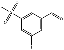 3-Iodo-5-(methylsulfonyl)benzaldehyde Structure