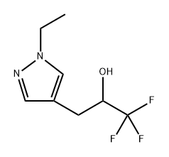 1H-Pyrazole-4-ethanol, 1-ethyl-α-(trifluoromethyl)- Structure