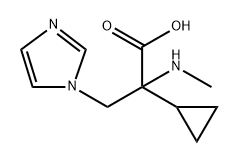 1H-Imidazole-1-propanoic acid, α-cyclopropyl-α-(methylamino)- Structure