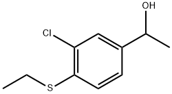 3-Chloro-4-(ethylthio)-α-methylbenzenemethanol Structure