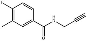 4-Fluoro-3-methyl-N-2-propyn-1-ylbenzamide Structure