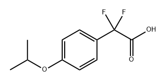 Benzeneacetic acid, α,α-difluoro-4-(1-methylethoxy)- 구조식 이미지