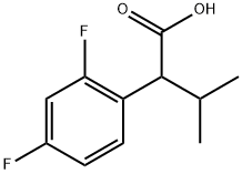 Benzeneacetic acid, 2,4-difluoro-α-(1-methylethyl)- 구조식 이미지