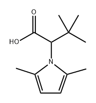 2-(2,5-dimethyl-1H-pyrrol-1-yl)-3,3-dimethylbutano ic acid Structure