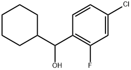 4-Chloro-α-cyclohexyl-2-fluorobenzenemethanol Structure