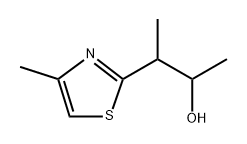 2-Thiazoleethanol, α,β,4-trimethyl- Structure