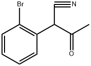 Benzeneacetonitrile, α-acetyl-2-bromo- Structure