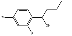 α-Butyl-4-chloro-2-fluorobenzenemethanol Structure