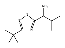 1H-1,2,4-Triazole-5-methanamine, 3-(1,1-dimethylethyl)-1-methyl-α-(1-methylethyl)- Structure