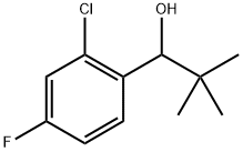 1-(2-chloro-4-fluorophenyl)-2,2-dimethylpropan-1-ol Structure