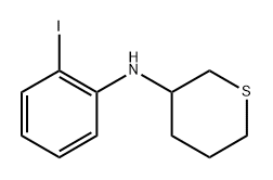 n-(2-Iodophenyl)tetrahydro-2h-thiopyran-3-amine Structure