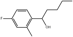 α-Butyl-4-fluoro-2-methylbenzenemethanol Structure