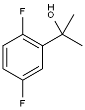 Benzenemethanol, 2,5-difluoro-α,α-dimethyl- Structure