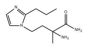 1H-Imidazole-1-butanamide, α-amino-α-methyl-2-propyl- Structure