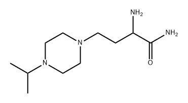 1-Piperazinebutanamide, α-amino-4-(1-methylethyl)- Structure