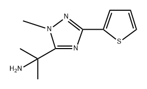 1H-1,2,4-Triazole-5-methanamine, α,α,1-trimethyl-3-(2-thienyl)- Structure