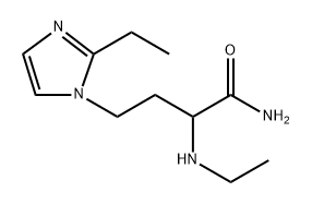 1H-Imidazole-1-butanamide, 2-ethyl-α-(ethylamino)- Structure