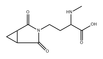 3-Azabicyclo[3.1.0]hexane-3-butanoic acid, α-(methylamino)-2,4-dioxo- Structure