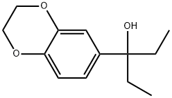 α,α-Diethyl-2,3-dihydro-1,4-benzodioxin-6-methanol 구조식 이미지