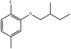 1-Fluoro-4-methyl-2-(2-methylbutoxy)benzene Structure