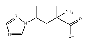 1H-1,2,4-Triazole-1-butanoic acid, α-amino-α,γ-dimethyl- Structure