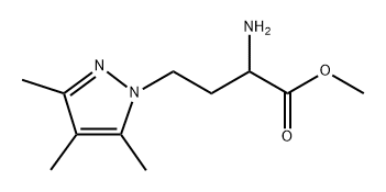 1H-Pyrazole-1-butanoic acid, α-amino-3,4,5-trimethyl-, methyl ester Structure