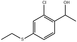 2-Chloro-4-(ethylthio)-α-methylbenzenemethanol Structure