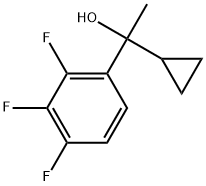 α-Cyclopropyl-2,3,4-trifluoro-α-methylbenzenemethanol Structure