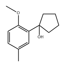 1-(2-methoxy-5-methylphenyl)cyclopentanol Structure