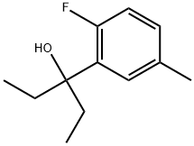 3-(2-fluoro-5-methylphenyl)pentan-3-ol Structure