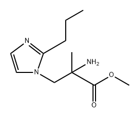 1H-Imidazole-1-propanoic acid, α-amino-α-methyl-2-propyl-, methyl ester Structure