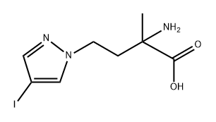 1H-Pyrazole-1-butanoic acid, α-amino-4-iodo-α-methyl- Structure