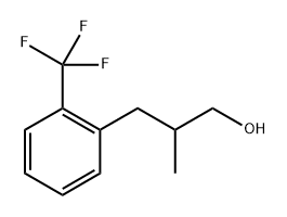 Benzenepropanol, β-methyl-2-(trifluoromethyl)- Structure