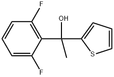 1-(2,6-difluorophenyl)-1-(thiophen-2-yl)ethanol Structure