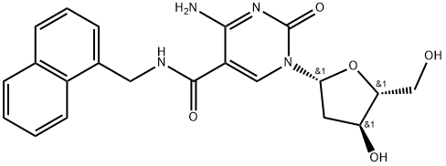 2′-Deoxy-5-[[(1-naphthalenylmethyl)amino]carbonyl]cytidine Structure