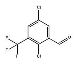 2,5-Dichloro-3-(trifluoromethyl)benzaldehyde Structure